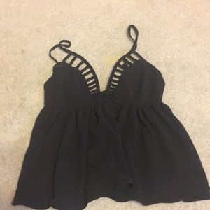 ‭ Super Cute Going Out Black Shirt